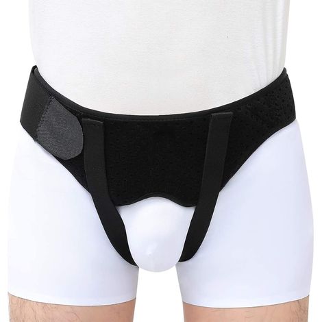 Ceinture herniaire pour hernie inguinale ou sportive, orthèse de soutien herniaire, ceinture de récupération et de soulagement de la douleur, taille M
