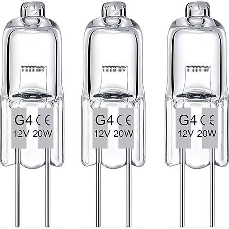 20 lampes halogènes G4 20W 12V, lot de 20 pièces (1/4)