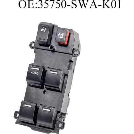 35750-SWA-K01 is a 22-pin window regulator switch for Honda Civic vehicles. (1/4)