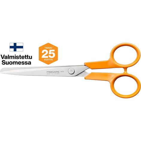 Ciseaux multiusage - FISKARS - Classic - Ambidextres - Lames inox HRC57 - 16 cm