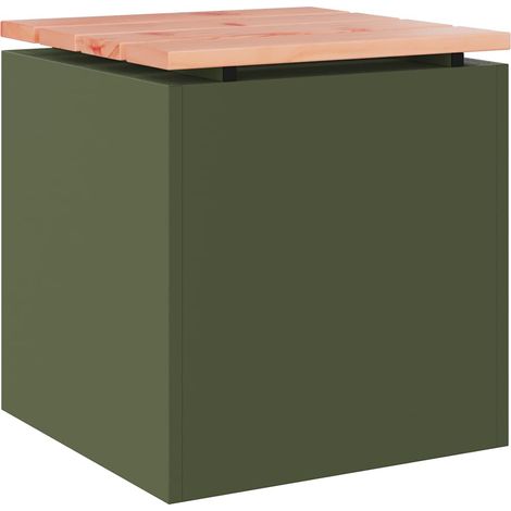 Maison Exclusive - Gartenbank Olive Grün 40 x 40 x 43 cm