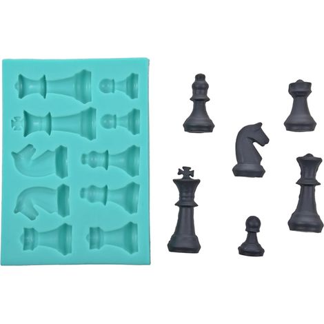 Molde de silicona para figuras de ajedrez (1/2)