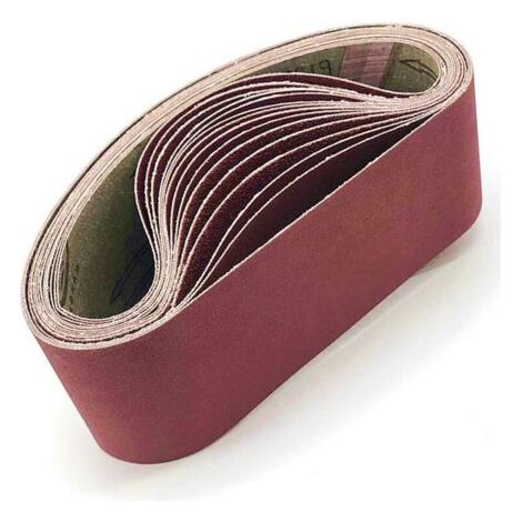Bande abrasive 100x915 mm.5 sortes de gravier mixte (40 /80/120/180/320).Ensemble de Bandes Abrasives,pour ponceuses à bande, métal,bois,polissage (5 pièces) (1/5)