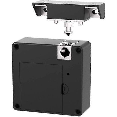 Serrure de tiroir sans perçage, serrure de meuble dissimulée Bluetooth, serrure pour armoire de rangement, armoire intelligente électronique (1/5)