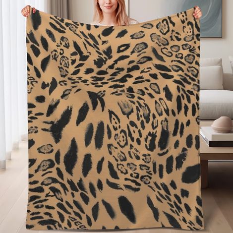 Couverture de lit en polaire, couverture de luxe douce en microfibre pour le printemps, décoration intérieure, excellent cadeau pour femmes hommes, 6080 pouces (1/4)