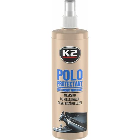 K2 Polo Cockpit Protectant Care Professioneller Reiniger für den Innenraum wie Armaturenbrett, Kunststoff, Kanten, Gummi, Leder, etc.