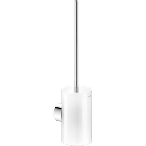 Keuco Reva - Wand-Toilettenbürste mit Halter, Glas matt/verchromt 12864019000