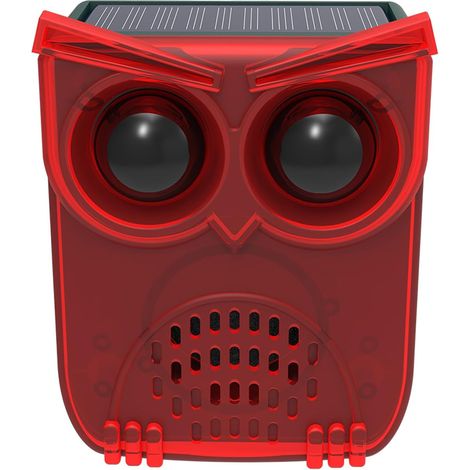 Détecteur de mouvement solaire - Alarme avec 13 sons - 129 dB - Bruit de tir - LED rouge - Avertissement de sécurité - Lumière stroboscopique pour l'extérieur - Pour allée, ferme, cour (1/5)
