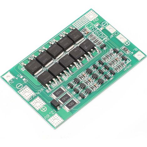 Carte de protection 3S 60A Li-ion, module de protection pour chargeur de batterie au lithium, 12,6 V CC, version symétrique (1/5)