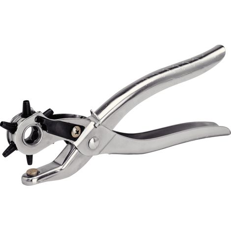 Pinza a punzoni rotativi RAPID RP03 acciaio cromato fori Ø 2,5-4,5 mm impugnatura bloccabile