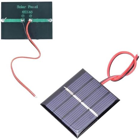 65 x 48mm Micro Mini Solar Panel Cells, 3V 0.3W Solar Energy Energy, Home DIY, Scientific Projects, Toys, Battery Charger (1/3)