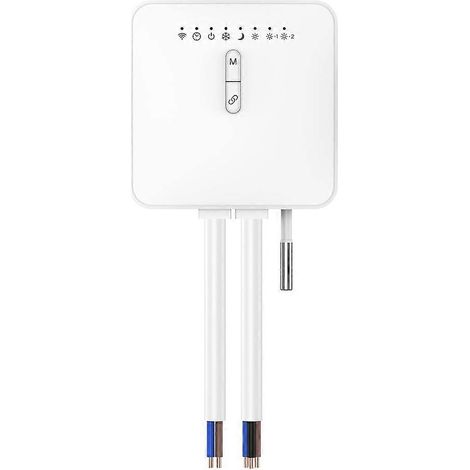 Thermostat intelligent Tuya ZigBee pour radiateur à fil pilote - Blanc (1/5)