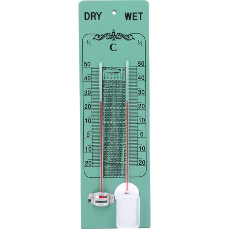 Ortviai Psychromètre marin haute précision en bois-plastique pour bateaux, hygromètre à bulbe humide/sec IMPA370251 (1/5)