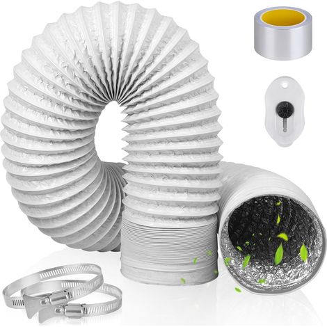 Tuyau Evacuation Seche Linge 100mm×2m Tuyau D'évacuation pour Climatisation (1/5)