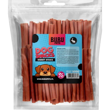Bubu Pets Friandises pour chiens 500 g - Bâtonnets moelleux au lapin 500 g