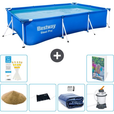 Bestway Piscina Bestway Steel Pro Rettangolare - 300x201x66 cm - 7-pezzi  S69 (1/5)