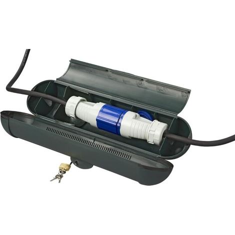 420356 Waterproof protective box for protecting CEE socket connections Green (1/3)