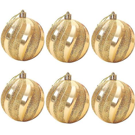 6 boules de Noël à paillettes (1/3)