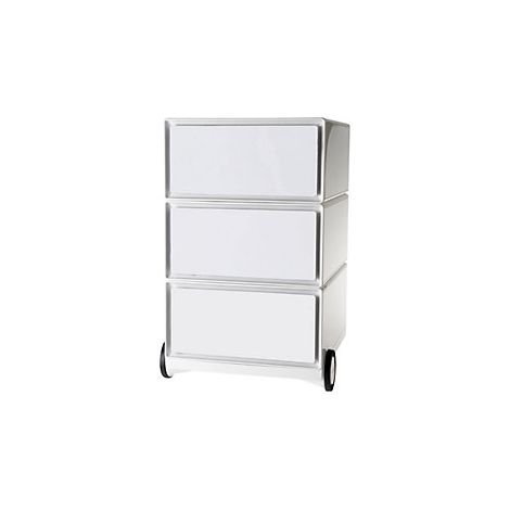 EasyBox  Cassettiera con rotelle easyBox®  3 cassetti  bianco