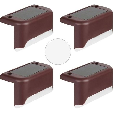 Solarbetriebene LED-Gartenleuchten mit Erdspieß, 4 Stück, für Gartenwege, Zäune und Landschaftsgestaltung. Wandleuchten für Gehwege, Terrassen, Pfade, Rasenflächen und Gärten.