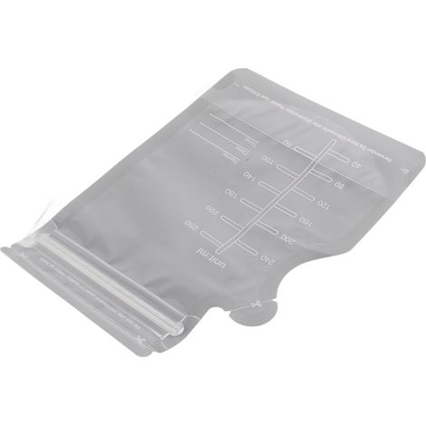 90 sachets de conservation de lait maternel de 250 ml, fermeture hermétique, pour l'allaitement, la réfrigération et la congélation. (1/5)