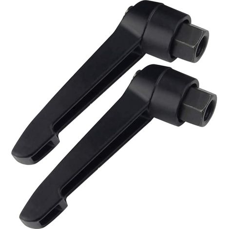 Perillas de palanca de sujeción de fijación de hardware Manija - Manija de sujeción ajustable en forma de L Perillas de máquina Rosca hembra o macho M12 (1/5)