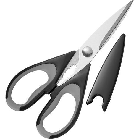 Küchenschere aus Edelstahl – Schwarz – (1/5)