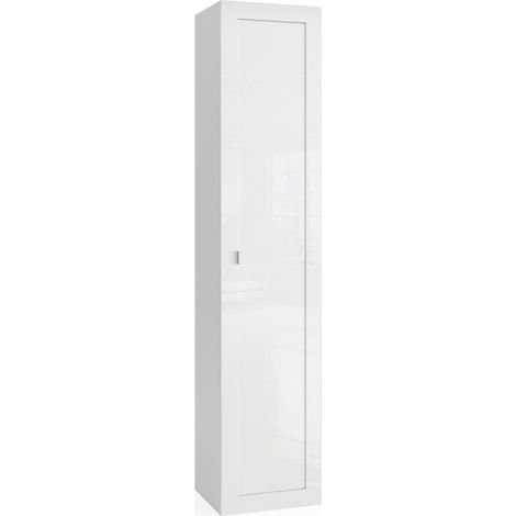 Mobile bagno, 1 porta, collezione ISORA. Colore bianco lucido