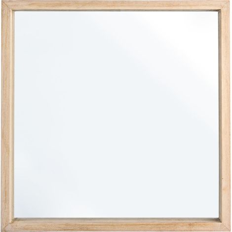 Specchio tiziano con cornice in legno shabby naturale 42 x 42 cm da bagno e soggiorno (1/3)