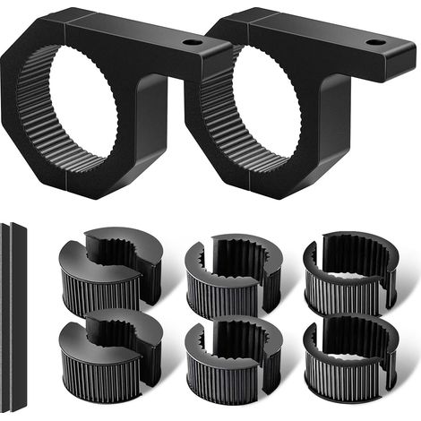 Supporto per faro da lavoro da 19-32 mm, supporto universale con morsetto per moto, 4x4, ATV, UTV, camion, barca, portapacchi (1,5"/2") 2 pezzi (1/5)