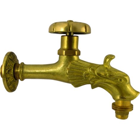 Valve de sortie AquaCraft Nostalgia 1/2 pouce 1001000113 Tête de dragon avec volant