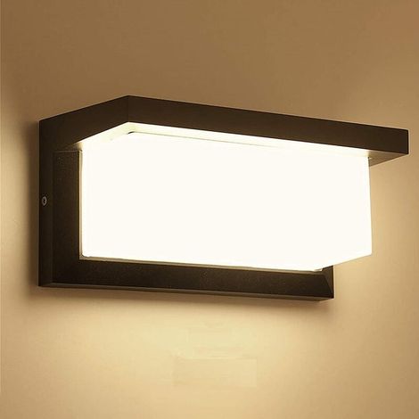 18W Led applique murale Lampe Extérieure, 6000K blanc froid, Luminaire Ip65 prévu moderne aluminium Lumière Éclairage décoratif (1/5)