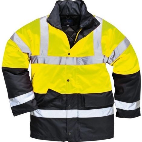 Bicolor Parka Traffic Farbe: Gelb Größe L - Portwest