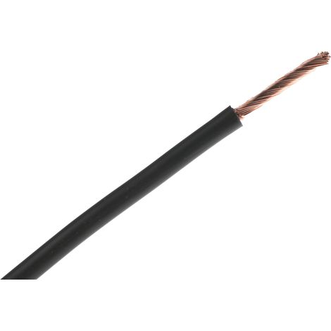 RS PRO Fil de câblage, section 4 mm², 1000 V Noir Cuivre, Maximum +70 °C, 25m ( Prix pour Bobine de 25 Mètres ) (1/2)