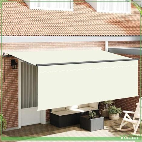 Store rétractable - 3329784 - Crème et anthracite - 400 x 200 cm - Manuel (1/5)