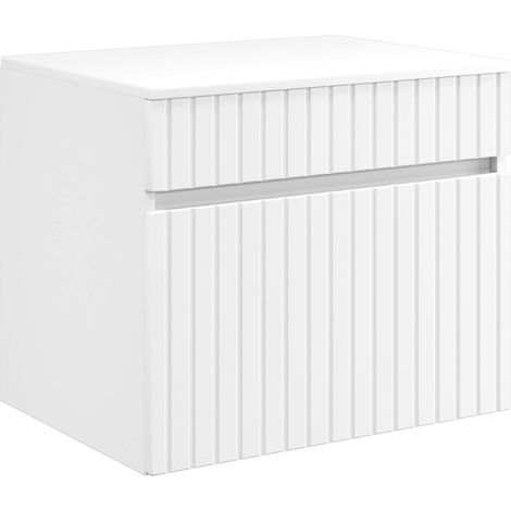 Mueble de baño montado en la pared Blanco 59 x 44,5 x 50 cm vidaXL