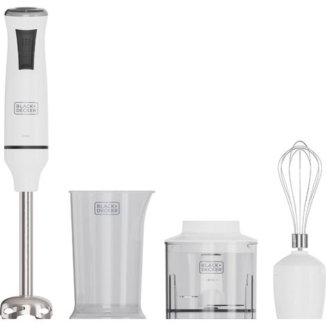 Black+Decker FRULLATORE AD IMMERSIONE BXHBA750E 750 W con accessori