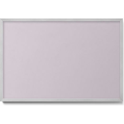 Tableau Magnétique décoratif en Métal – idéal pour Aimants - Couleur lilas - Minimaliste - Cadre Argenté - 60x40 cm - Panneau Magnétique (1/5)