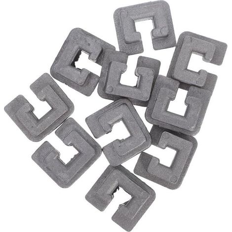 Ösen für Trimmerköpfe, robustes silberfarbenes Zubehör, 10er-Pack, Aluminiumlegierung für Rasenpflege und Gartenarbeit (1/5)