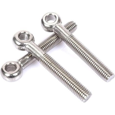 Eye Bolts, 304 Stainless Steel Welded Closed Eye Rings, M5×25mm Shank Eye Screws, 5 pcs (1/5)