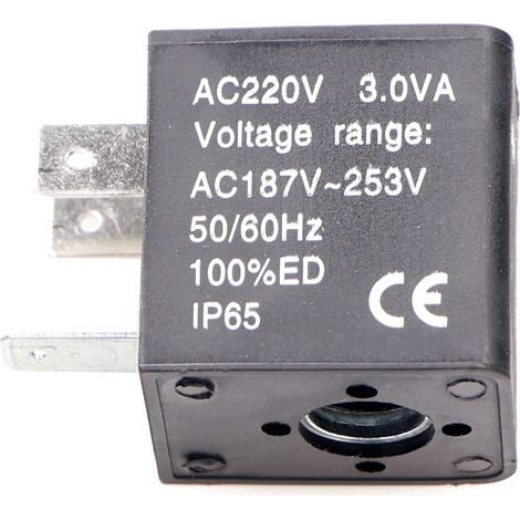 Bobina para válvula solenoide con sistema de control de válvula por cable para agua (1/3)