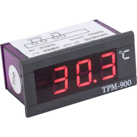 Mini LCD Digital Temperature Panel Meter Thermomètre Indicateur de Température -40 ℃ - + 110 ℃ Thermomètre de Réfrigérateur pour Réfrigérateur Congélateur Réfrigérateur Aquarium (1/5)