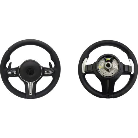 Volante in pelle e fibra di carbonio, realizzato su misura per modelli di auto di lusso, E90 (1/2)