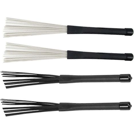 Lot de 4 balais de percussion, balais de batterie, balais de caisse claire -- (1/5)