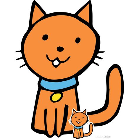 Figurine en carton Chat mignon Farmyard animaux 87 cm