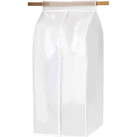 Housse de penderie avec fermeture éclair, grand sac, housse de placard ouverte pour suspendre robes, manteaux, chemises, costumes (1/5)