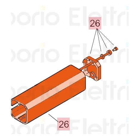 faac pièce détachée groupe carter 400 63003331 (1/3)