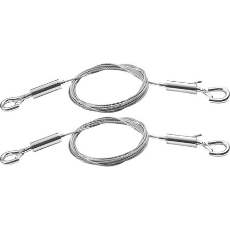 Ensemble de 2 câbles suspension réglables en acier inoxydable pour (1/5)