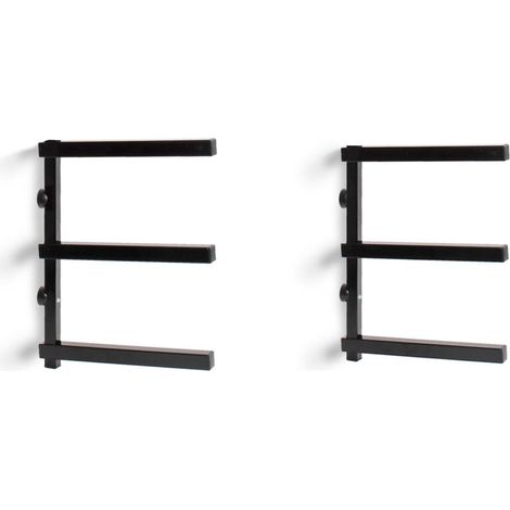 XPOtool 2 unità di scaffalatura a sbalzo a 3 ripiani – 310 x 30 x 425 mm – Portata massima 150 kg, 50 kg/ripiano – Acciaio – per stoccaggio legno