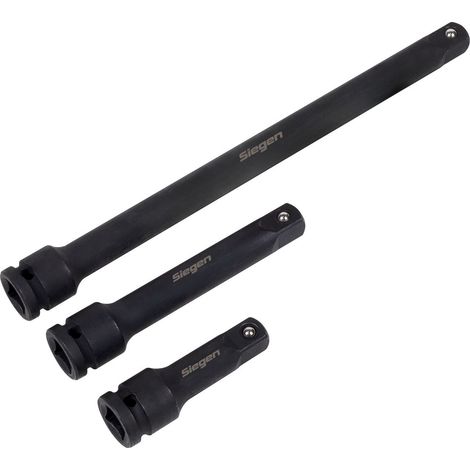 Sealey S01322 Siegen Impact Extension Bar Set 1/2""Sq Drive 3pc (1/3)